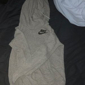 Gray Nike hoodie
